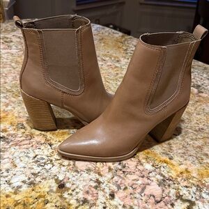 Vince Camuto Tan Ankle Booties